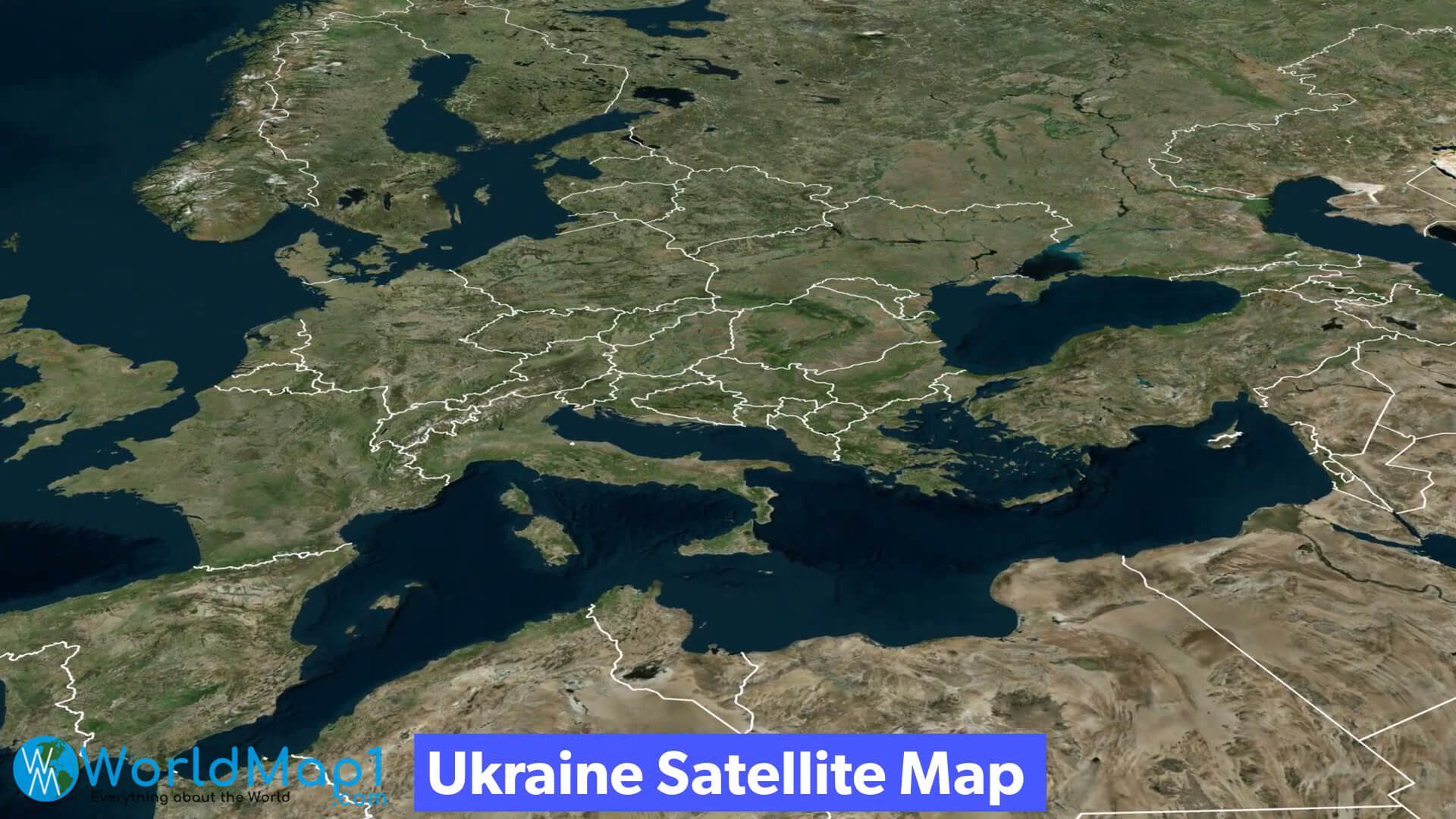 Ukraine Satellite Map